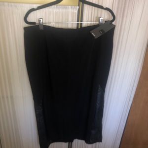 Mossimo Pencil skirt Sz L Faux Leather NWT